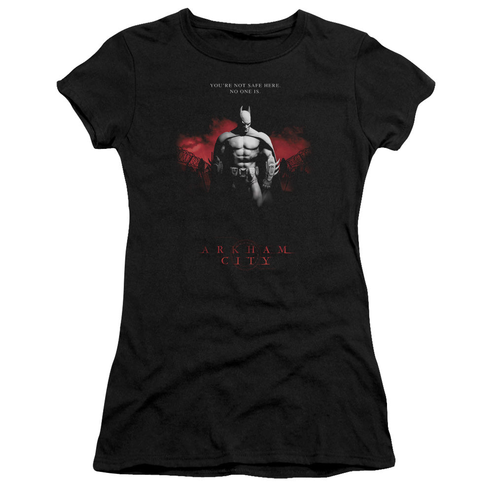 Arkham City - Standing Strong - Short Sleeve Junior Sheer - Black T-shirt