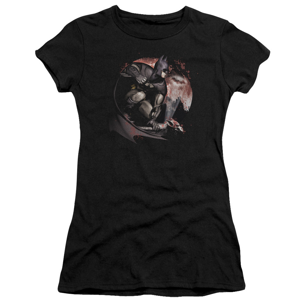 Arkham City - Blood Moon - Short Sleeve Junior Sheer - Black T-shirt