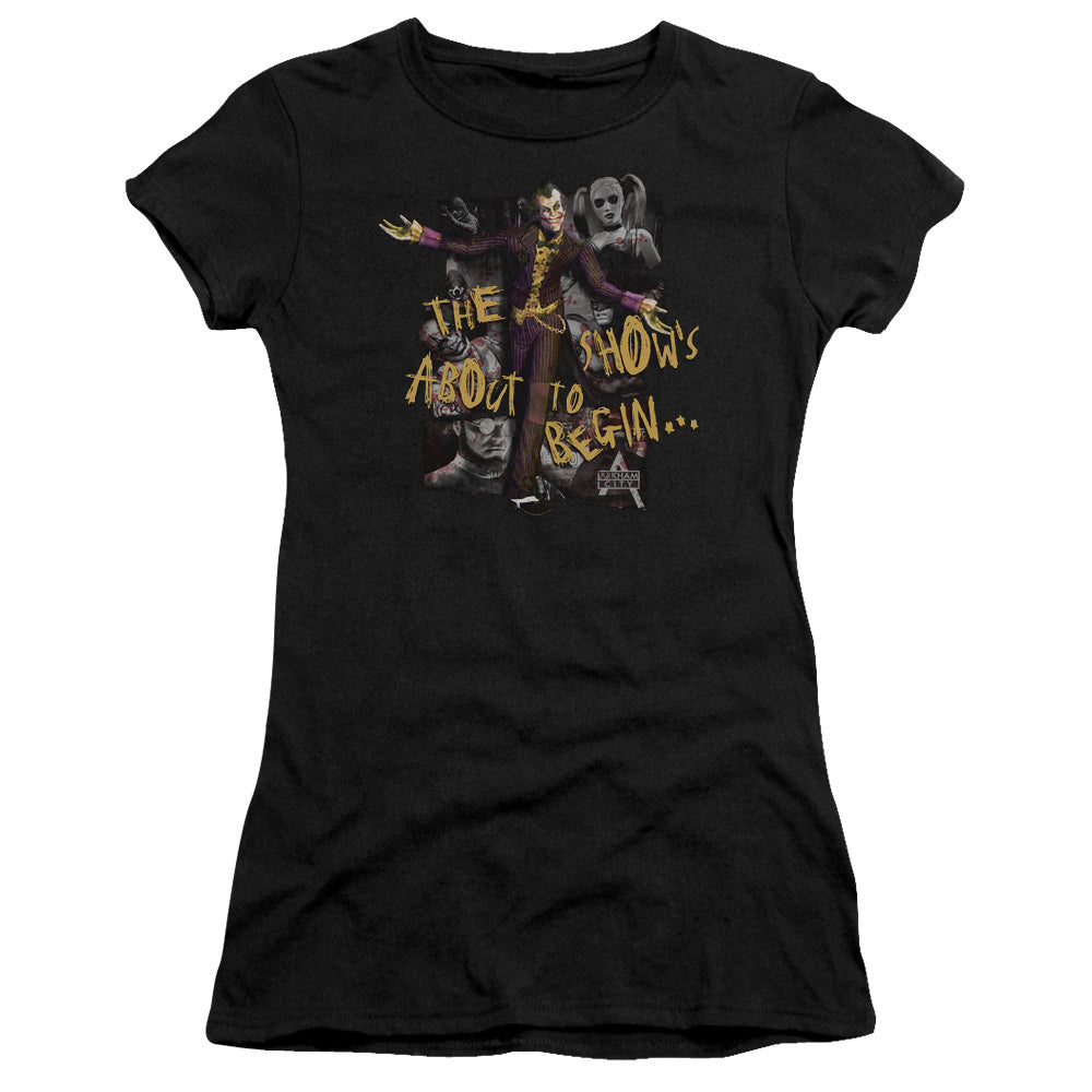 Arkham City - About To Begin - Short Sleeve Junior Sheer - Black T-shirt