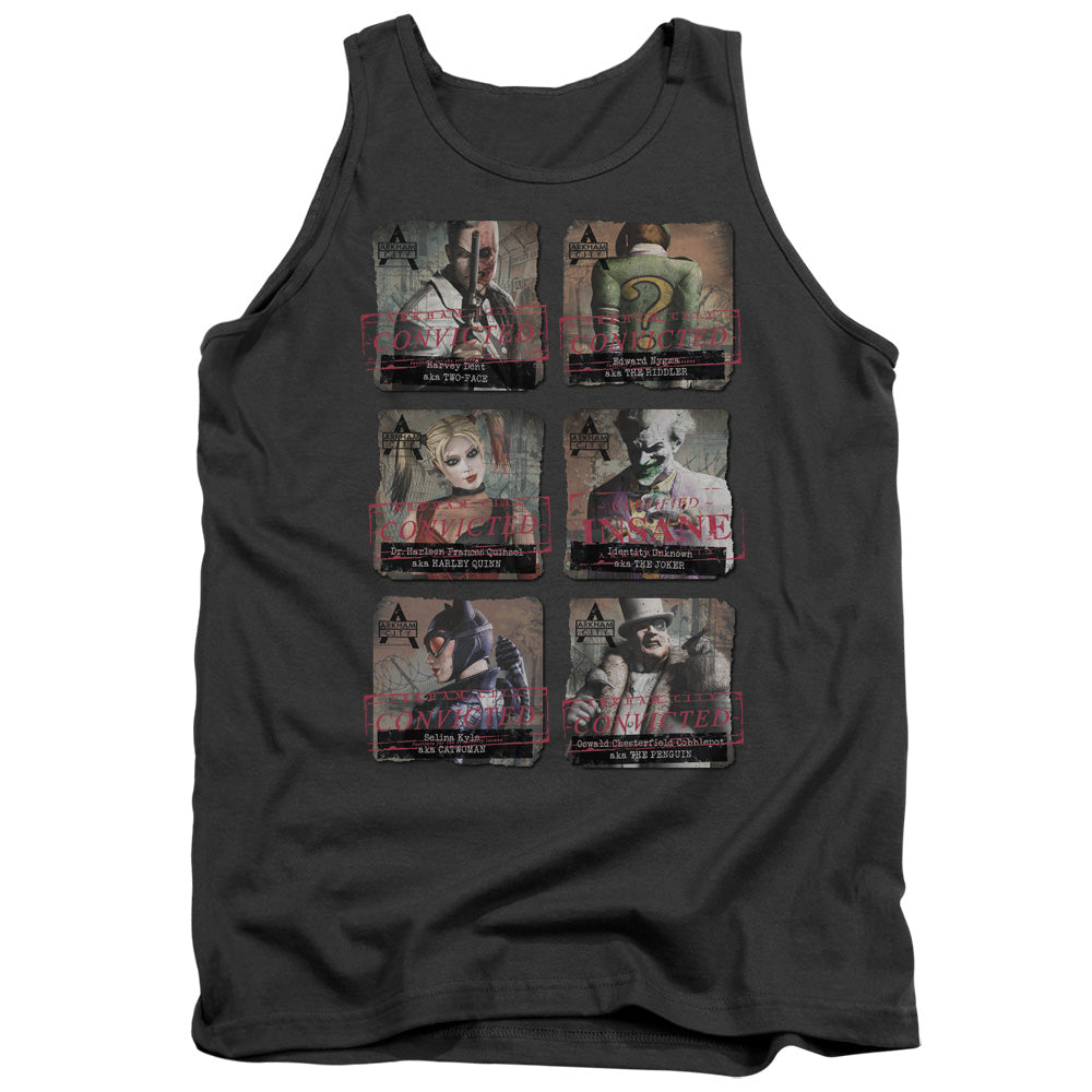 Arkham City - Arkham Lineup - Adult Tank - Charcoal