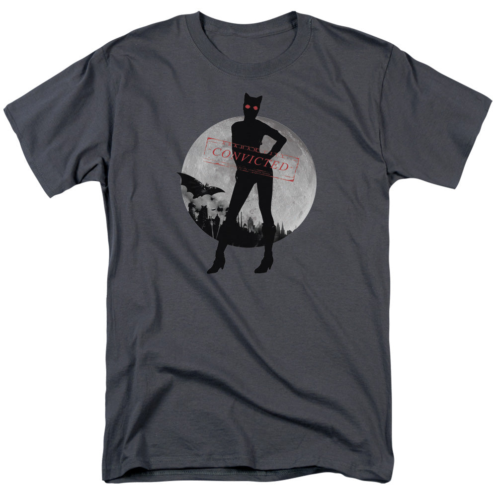 Arkham City - Catwoman Convicted - Short Sleeve Adult 18/1 - Charcoal T-shirt