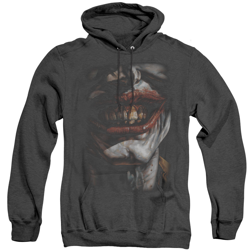 Batman - Smile Of Evil - Adult Heather Hoodie - Black