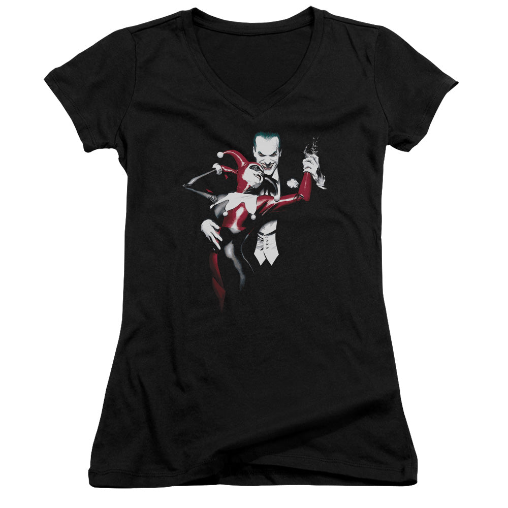 Batman - Harley And Joker - Junior V-neck - Black