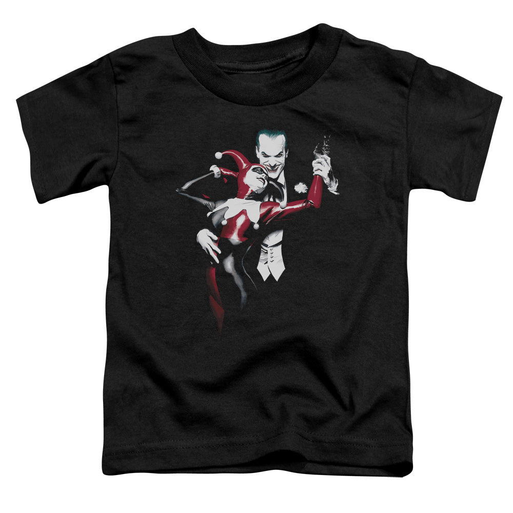 Batman - Harley And Joker - Short Sleeve Toddler Tee - Black T-shirt