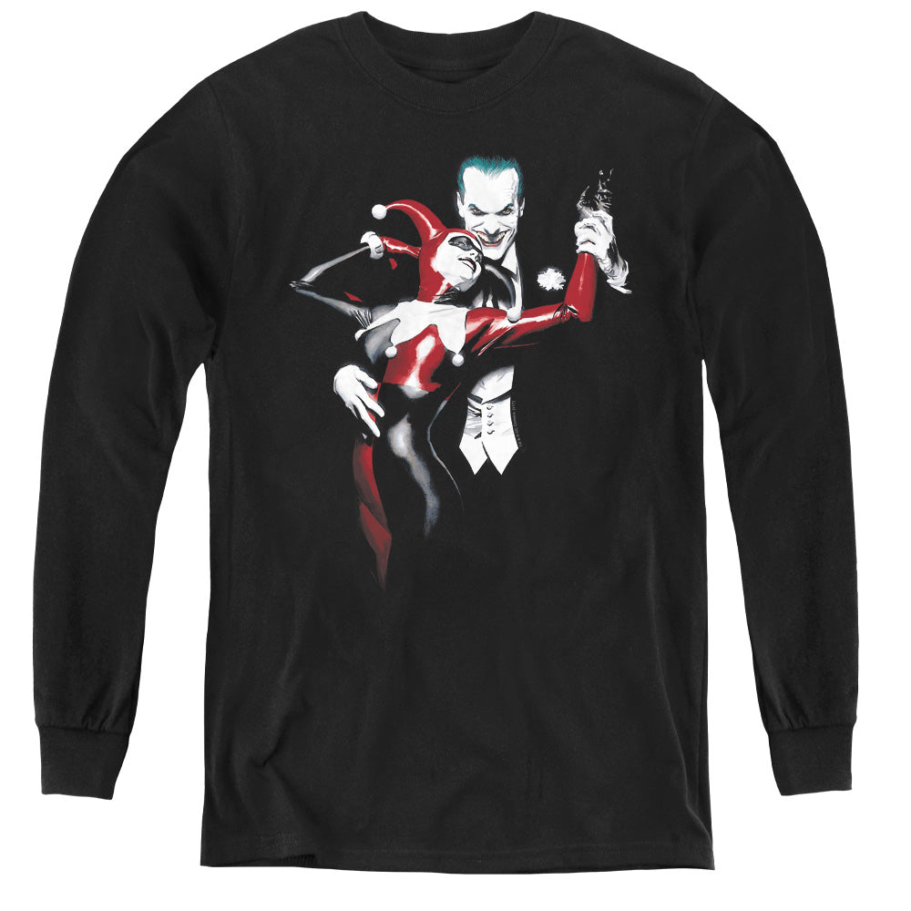 Batman - Harley And Joker - Youth Long Sleeve Tee - Black