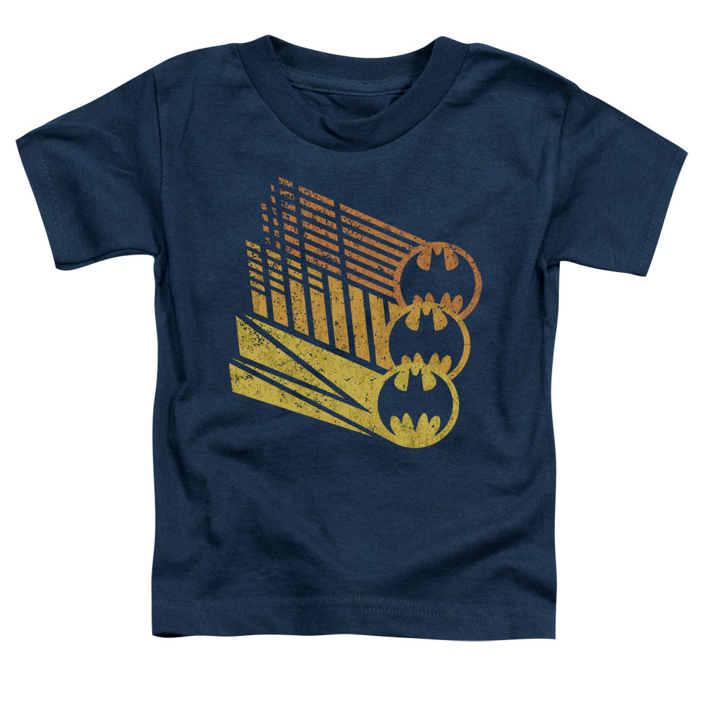 Batman - Bat Signal Shapes - Short Sleeve Toddler Tee - Navy T-shirt
