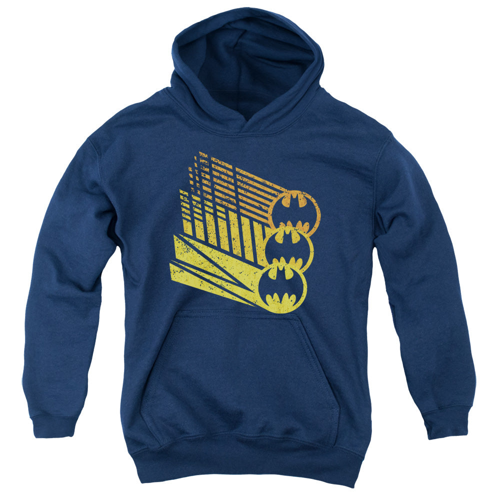 Batman Bat Signal Shapes-youth Pull-over Hoodie - Navy