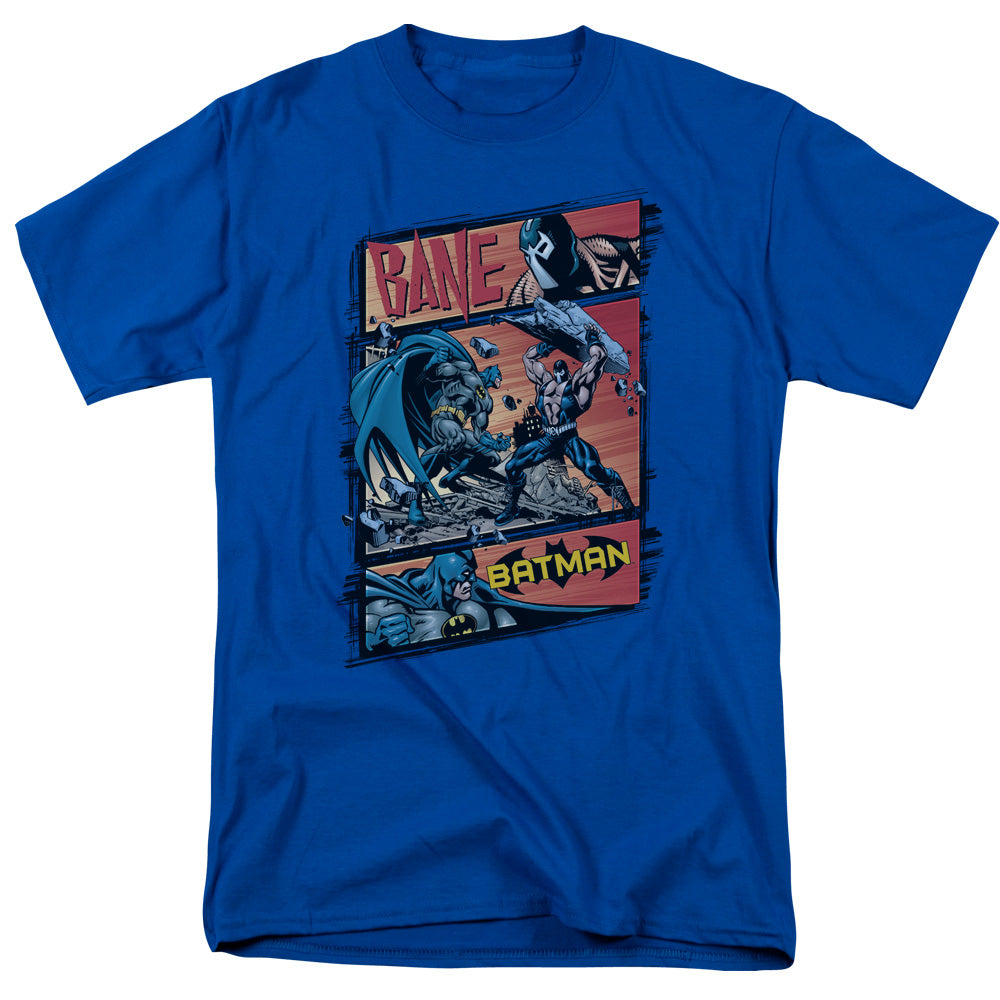 Batman - Epic Battle - Short Sleeve Adult 18/1 - Royal Blue T-shirt