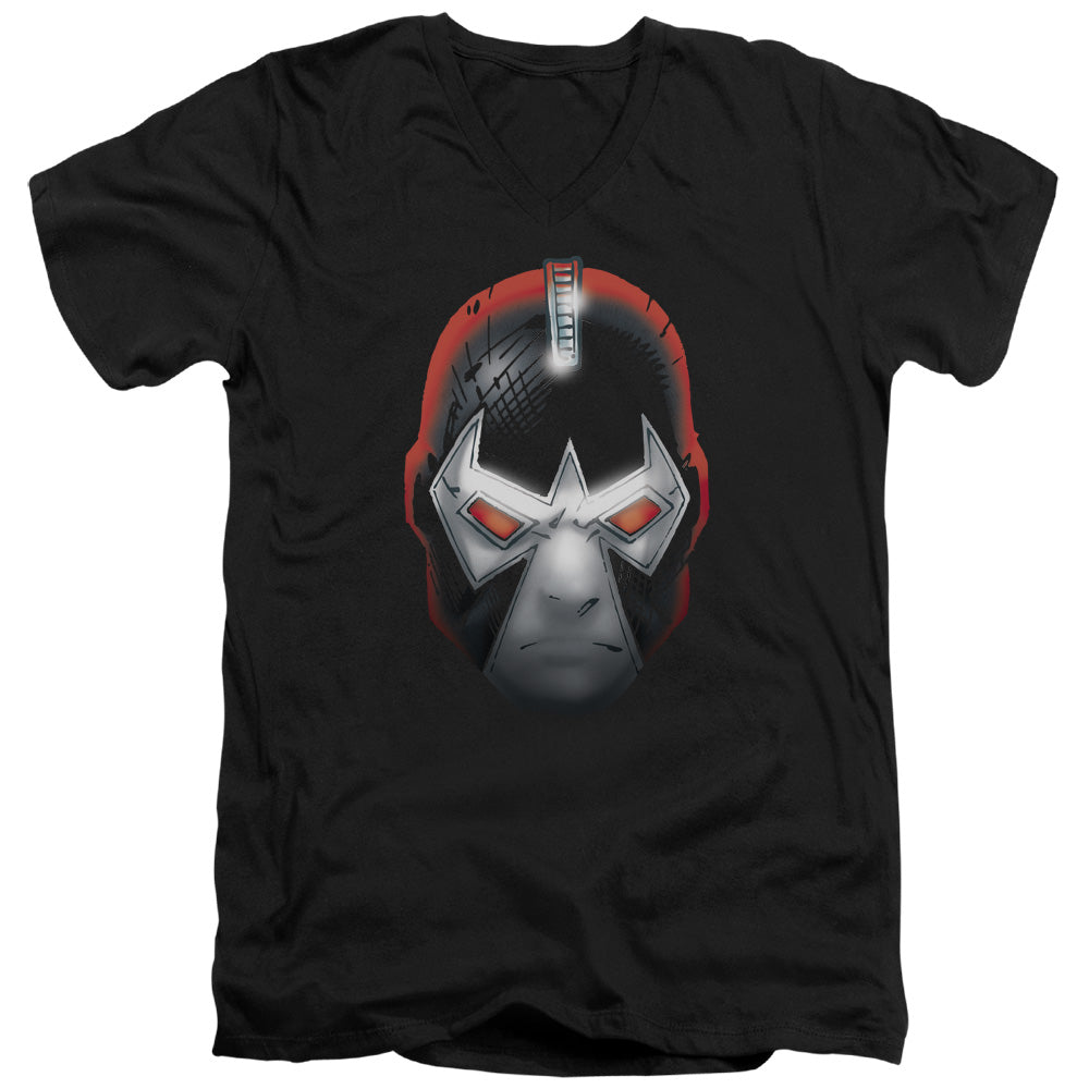 Batman - Bane Head - Short Sleeve Adult V-neck - Black T-shirt