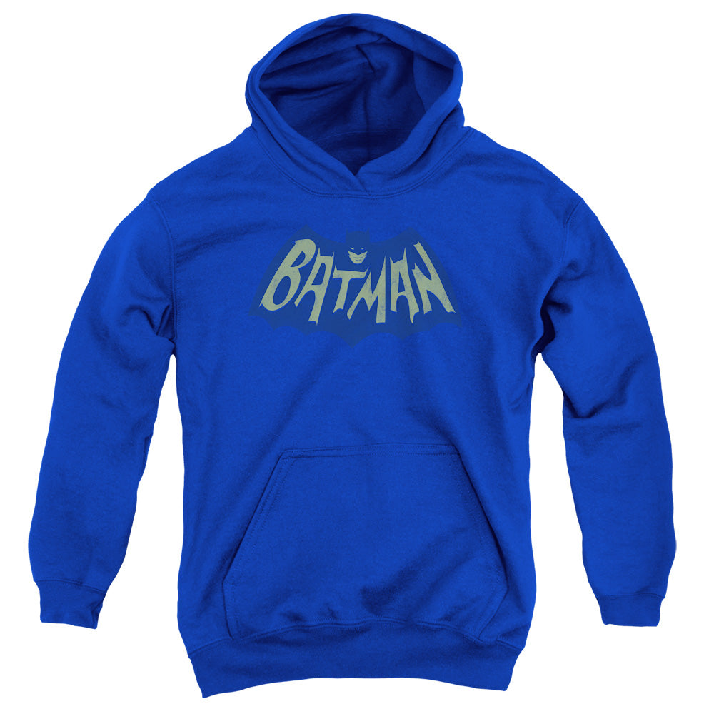 Batman - Show Bat Logo - Youth Pull-over Hoodie - Royal