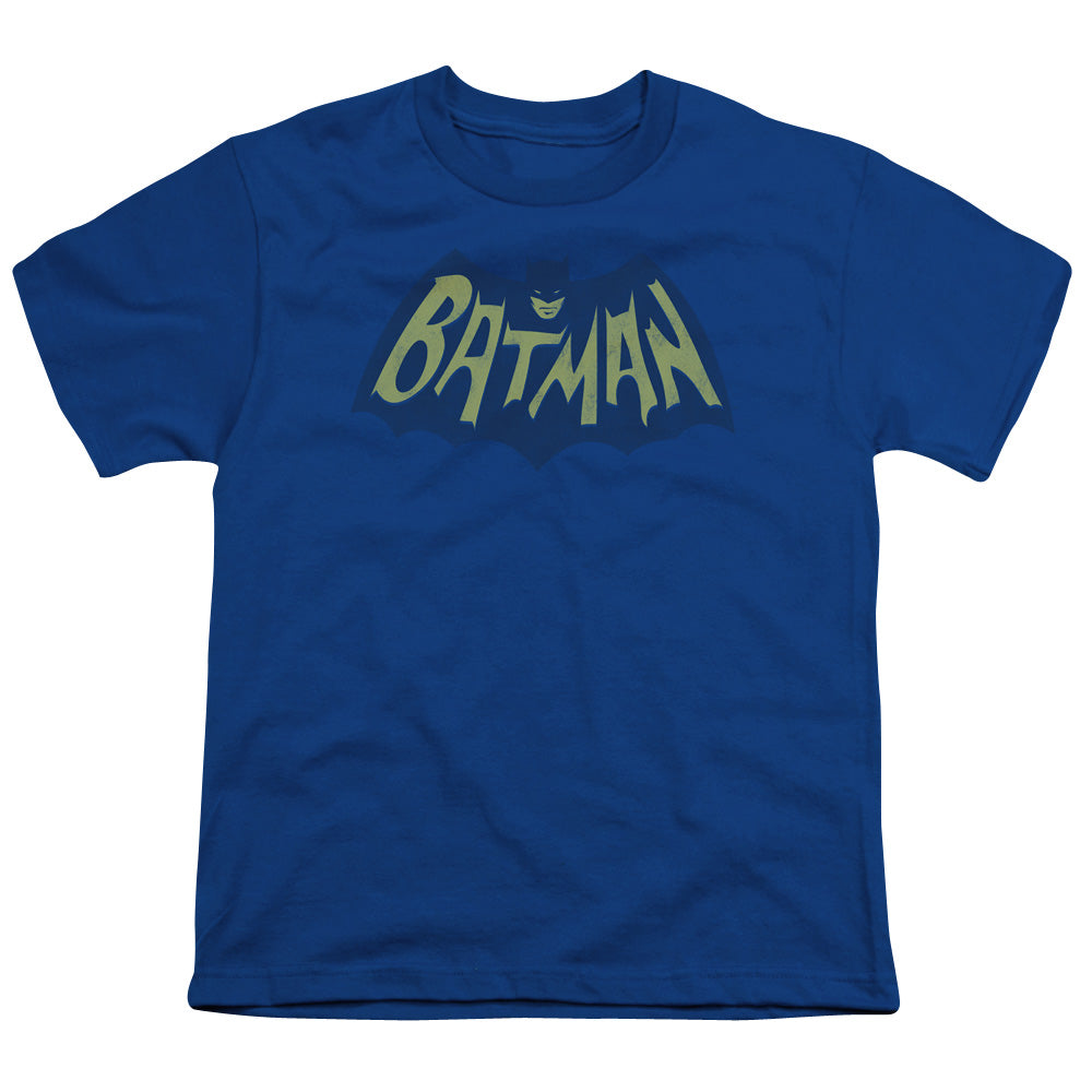 Batman - Show Bat Logo - Short Sleeve Youth 18/1 - Royal Blue T-shirt