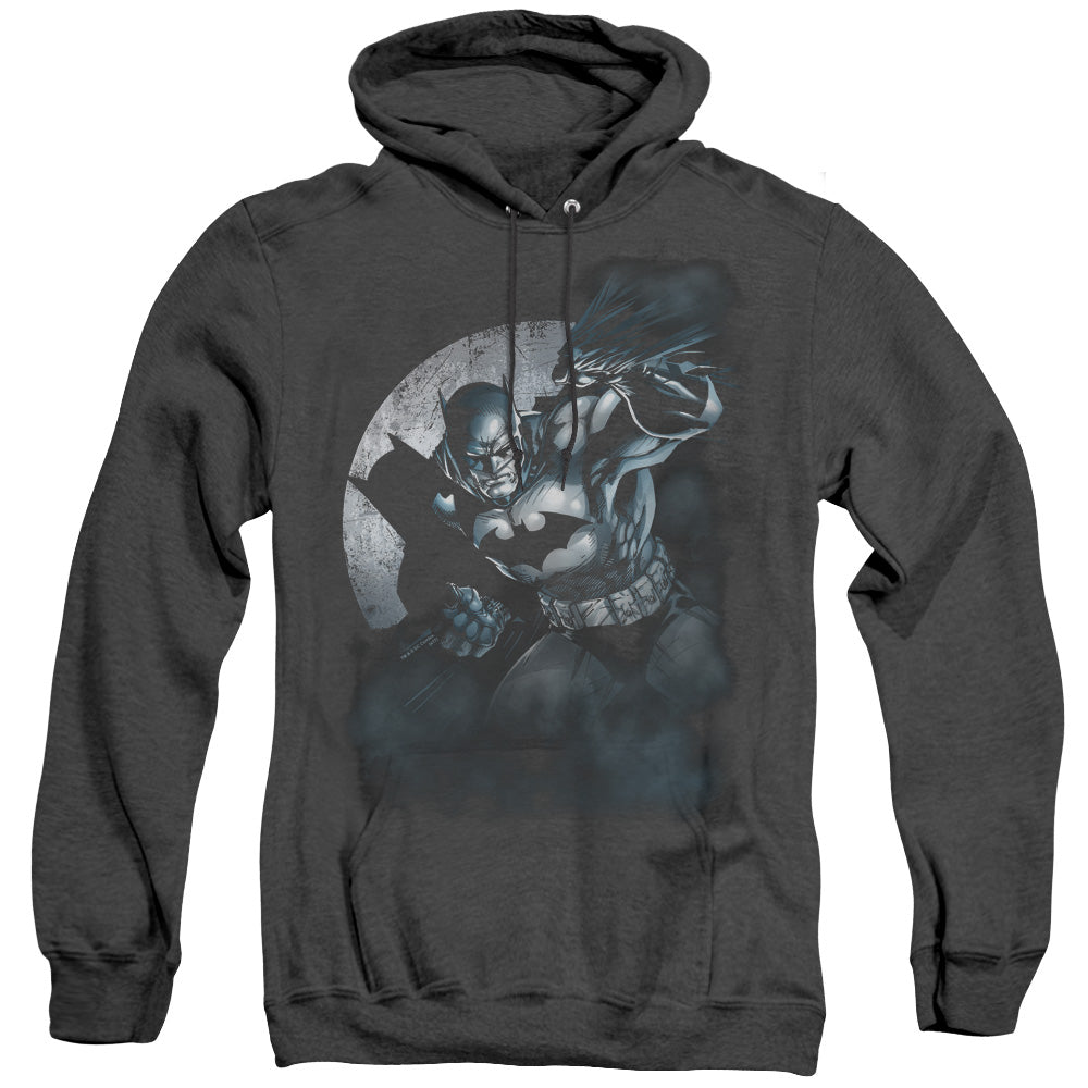Batman - Batman Spotlight - Adult Heather Hoodie - Black
