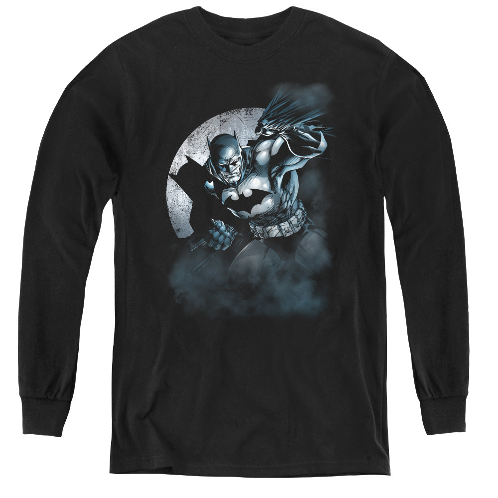 Batman - Batman Spotlight - Youth Long Sleeve Tee - Black
