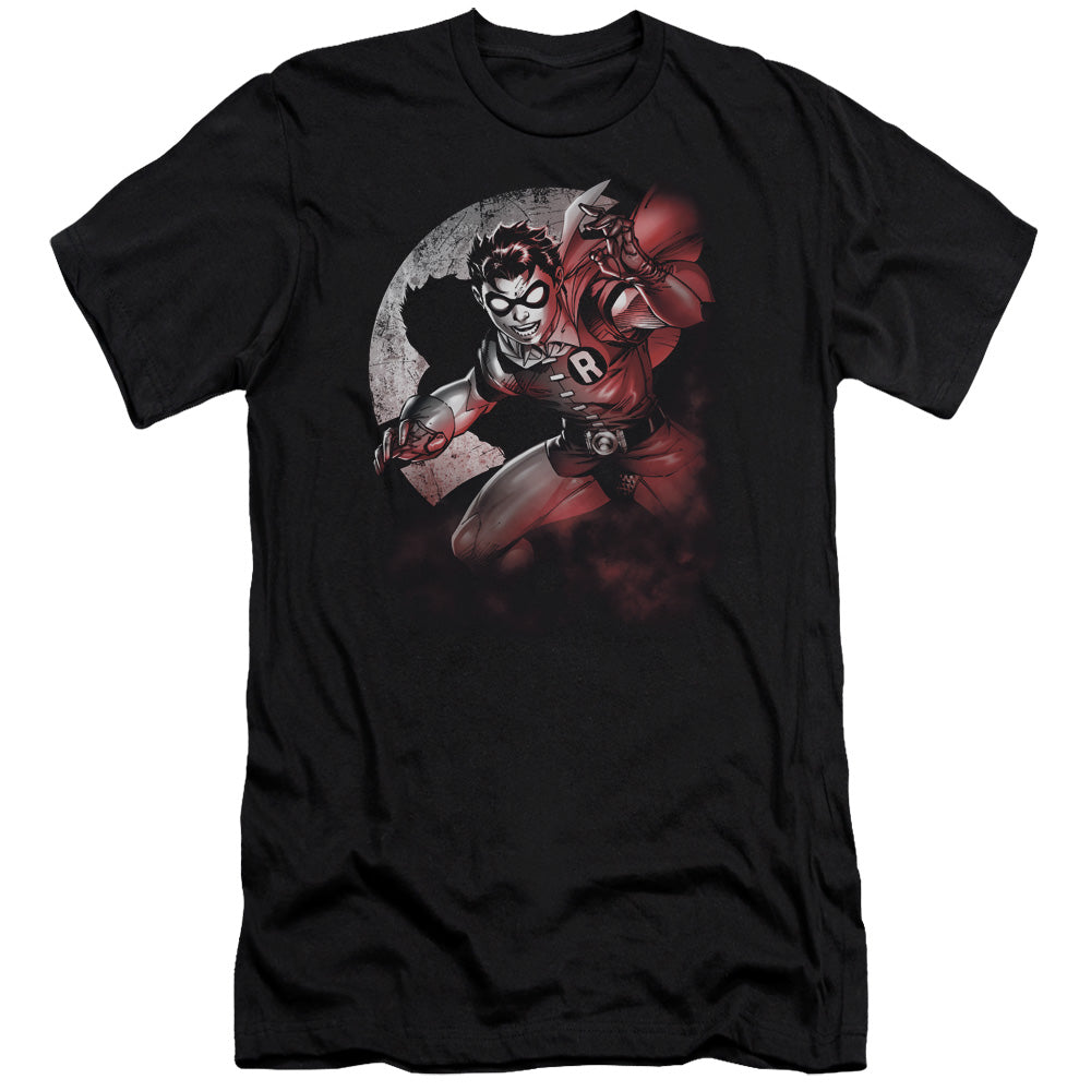 Batman - Robin Spotlight - Short Sleeve Adult 30/1 - Black T-shirt