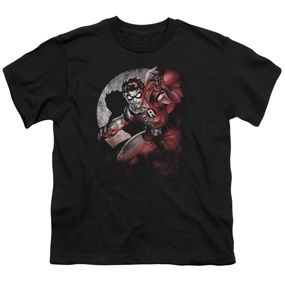 Batman - Robin Spotlight - Short Sleeve Youth 18/1 - Black T-shirt
