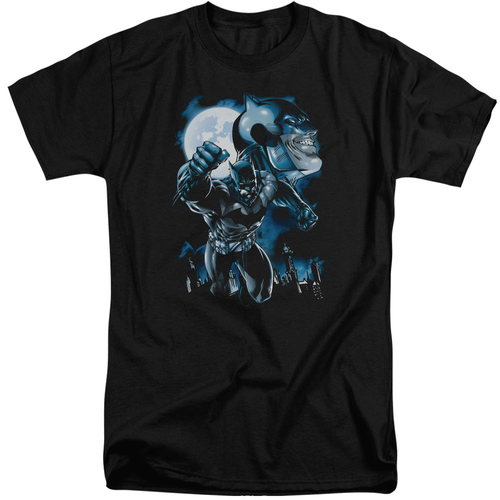 Batman - Moonlight Bat - Short Sleeve Adult Tall - Black T-shirt