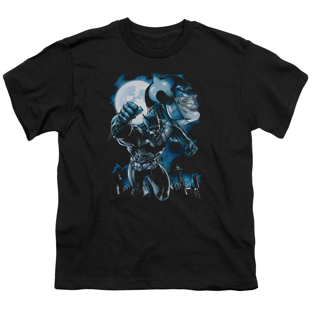 Batman - Moonlight Bat - Short Sleeve Youth 18/1 - Black T-shirt