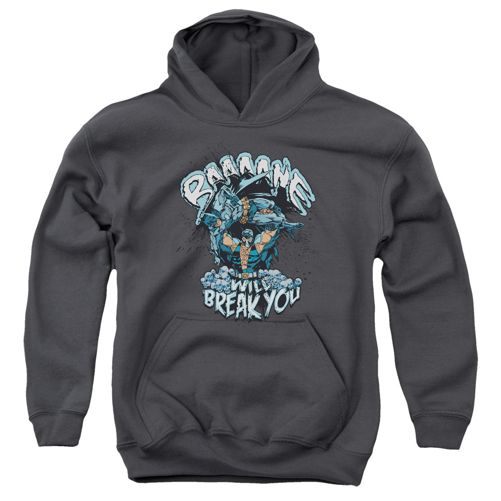 Batman - Bane Will Break You - Youth Pull-over Hoodie - Charcoal