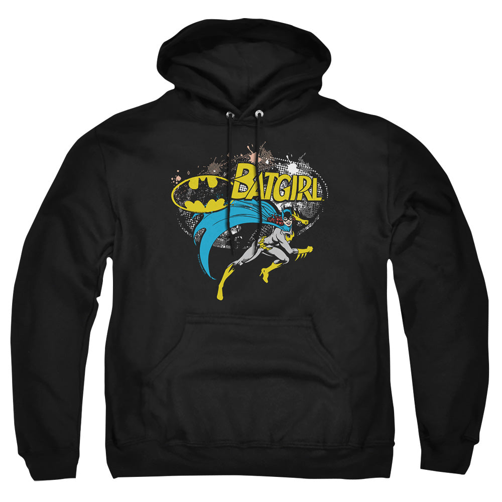 Batman - Batgirl Halftone - Adult Pull-over Hoodie - Black