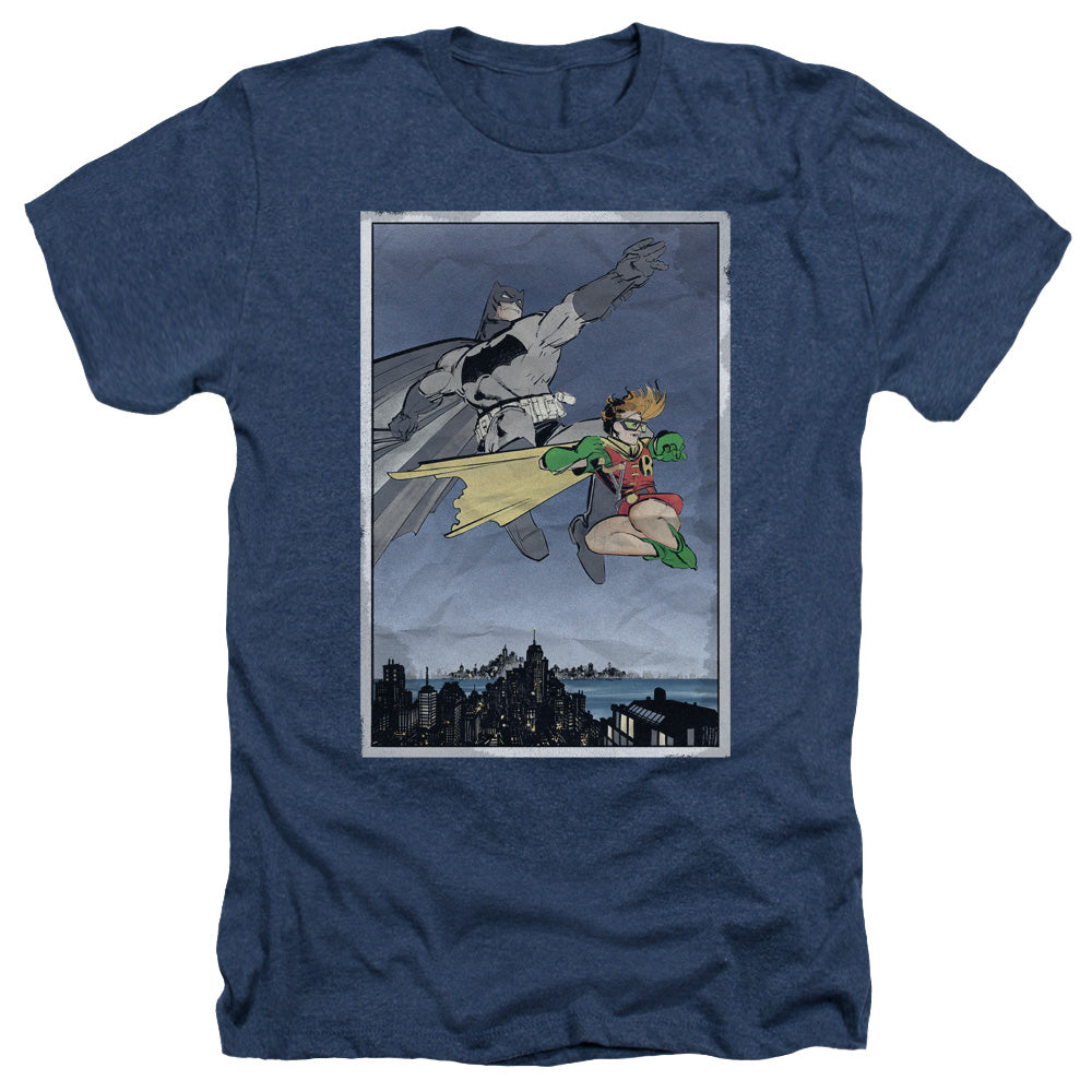 Batman - Dkr Duo - Adult Heather - Navy