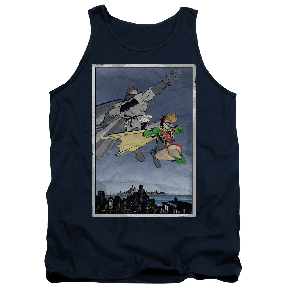 Batman - Dkr Duo - Adult Tank - Navy