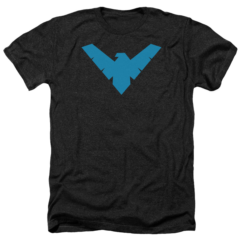 Batman - Nightwing Symbol - Adult Heather - Black