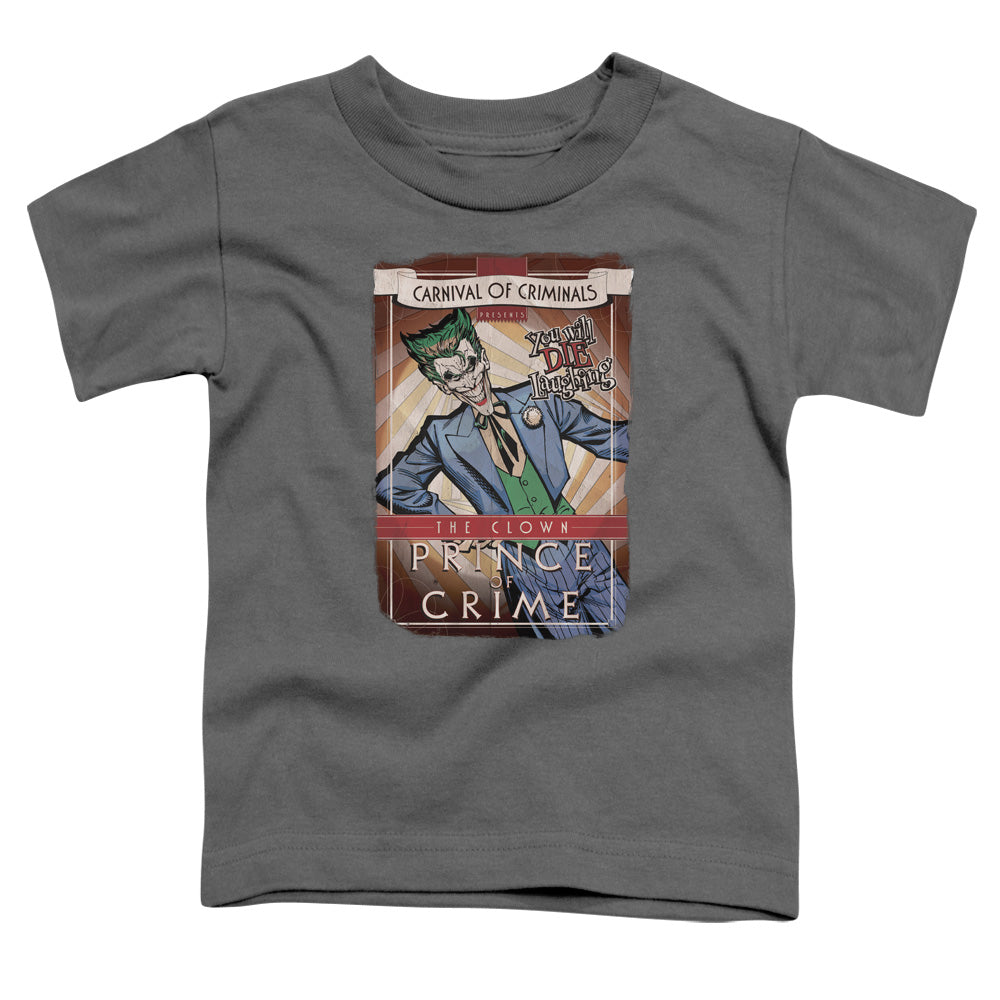 Batman - Clown Prince - Short Sleeve Toddler Tee - Charcoal T-shirt