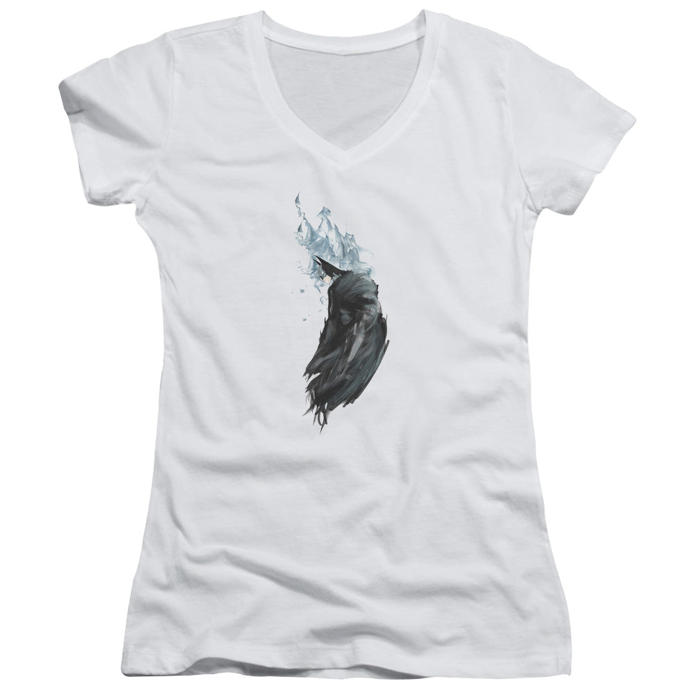 Batman - Wash - Junior V-neck - White