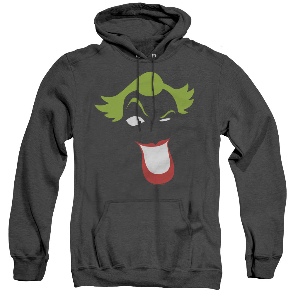 Batman - Joker Simplified - Adult Heather Hoodie - Black