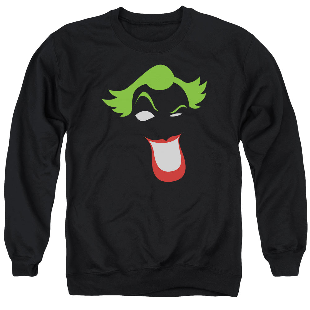 Batman - Joker Simplified - Adult Crewneck Sweatshirt - Black