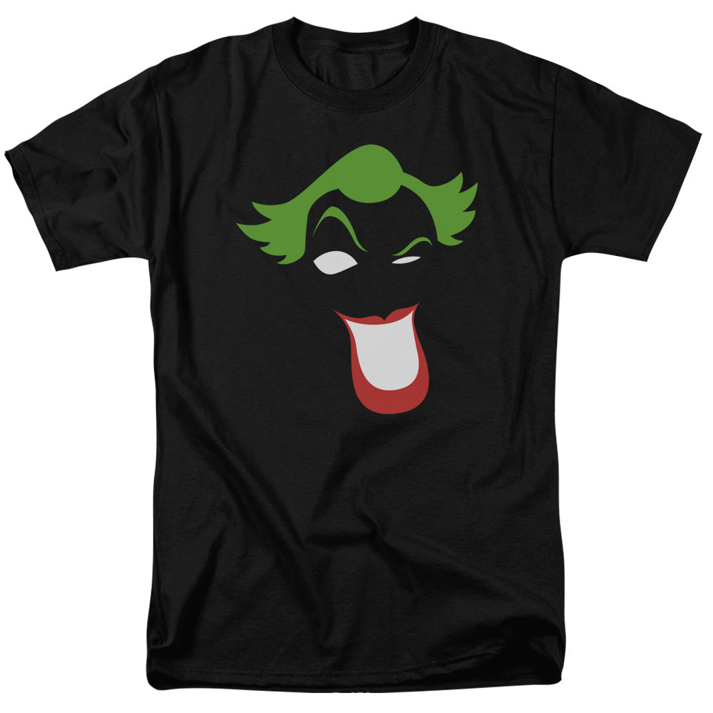Batman - Joker Simplified - Short Sleeve Adult 18/1 - Black T-shirt