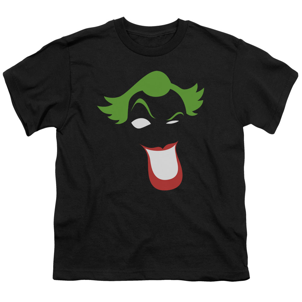Batman - Joker Simplified - Short Sleeve Youth 18/1 - Black T-shirt