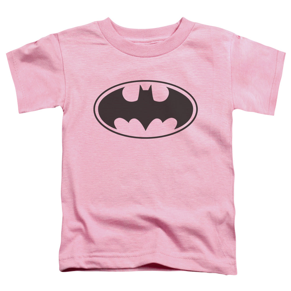 Batman - Black Bat - Short Sleeve Toddler Tee - Pink T-shirt