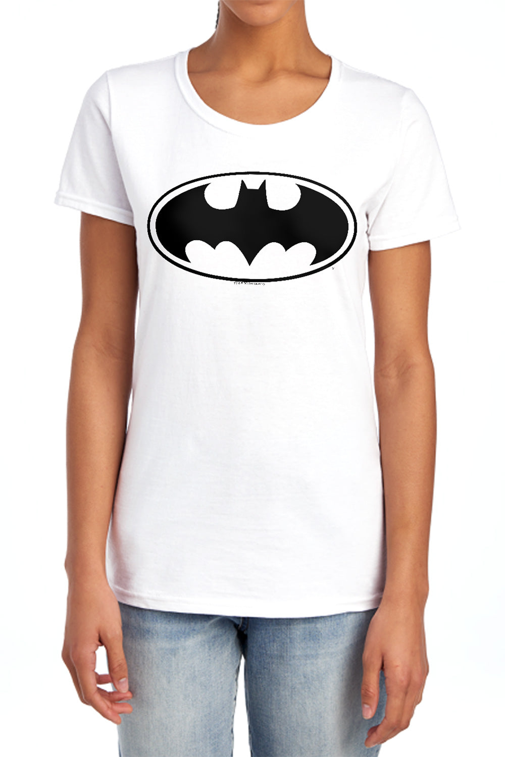 Batman - Black Bat - Short Sleeve Womens Tee - Pink T-shirt