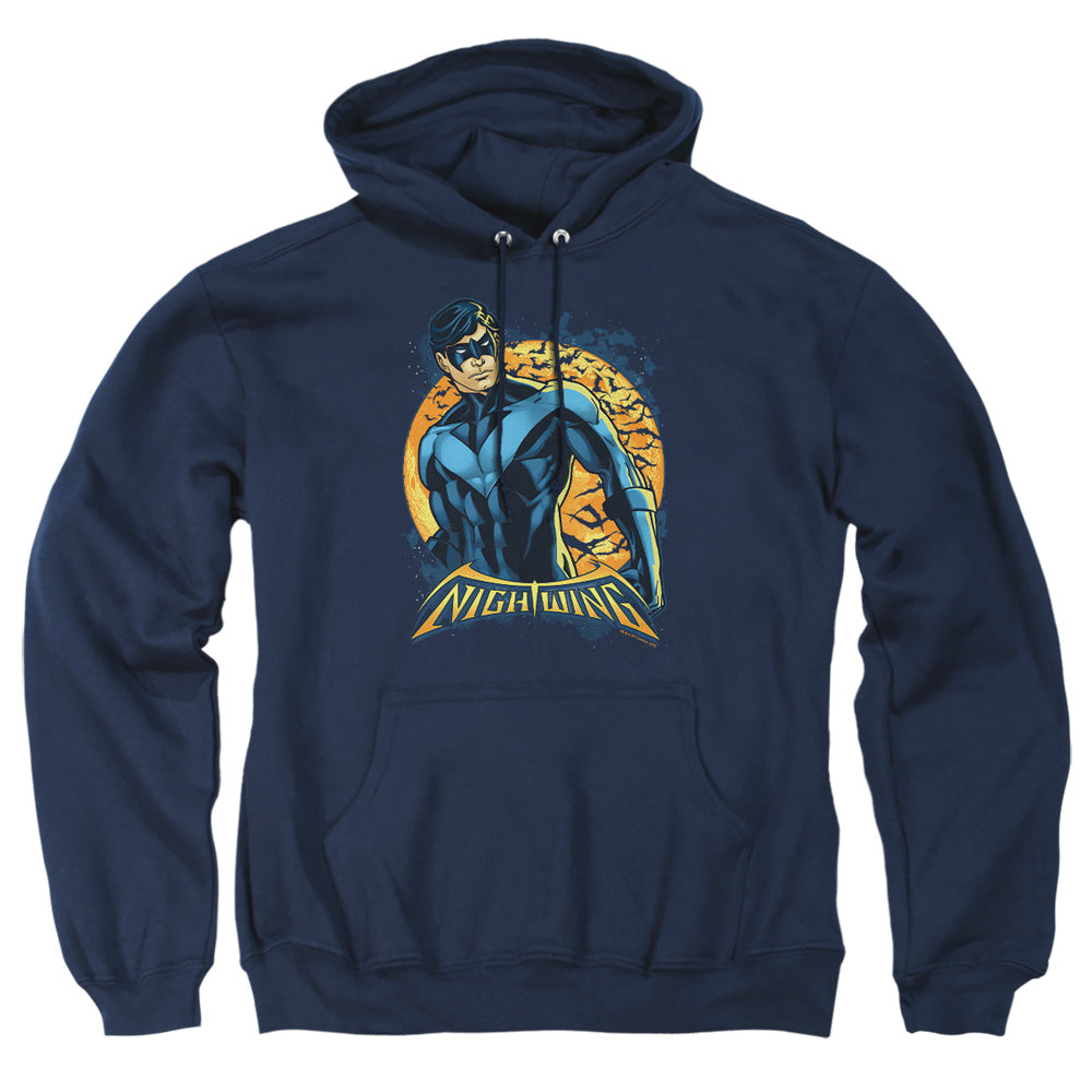 Batman - Nightwing Moon - Adult Pull-over Hoodie - Navy