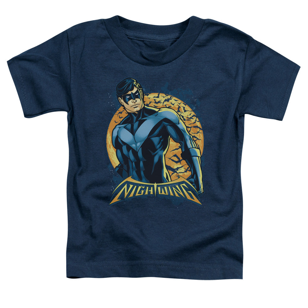 Batman - Nightwing Moon - Short Sleeve Toddler Tee - Navy T-shirt