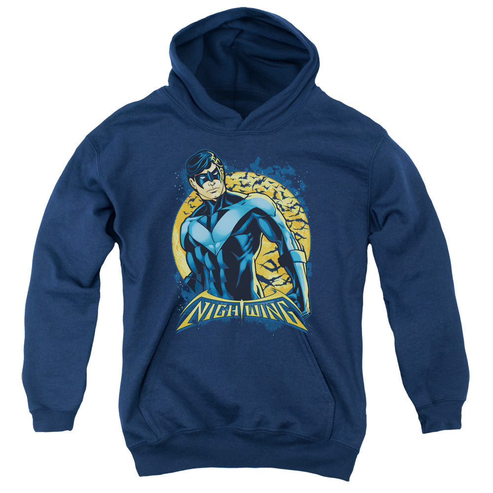 Batman - Nightwing Moon - Youth Pull-over Hoodie - Navy