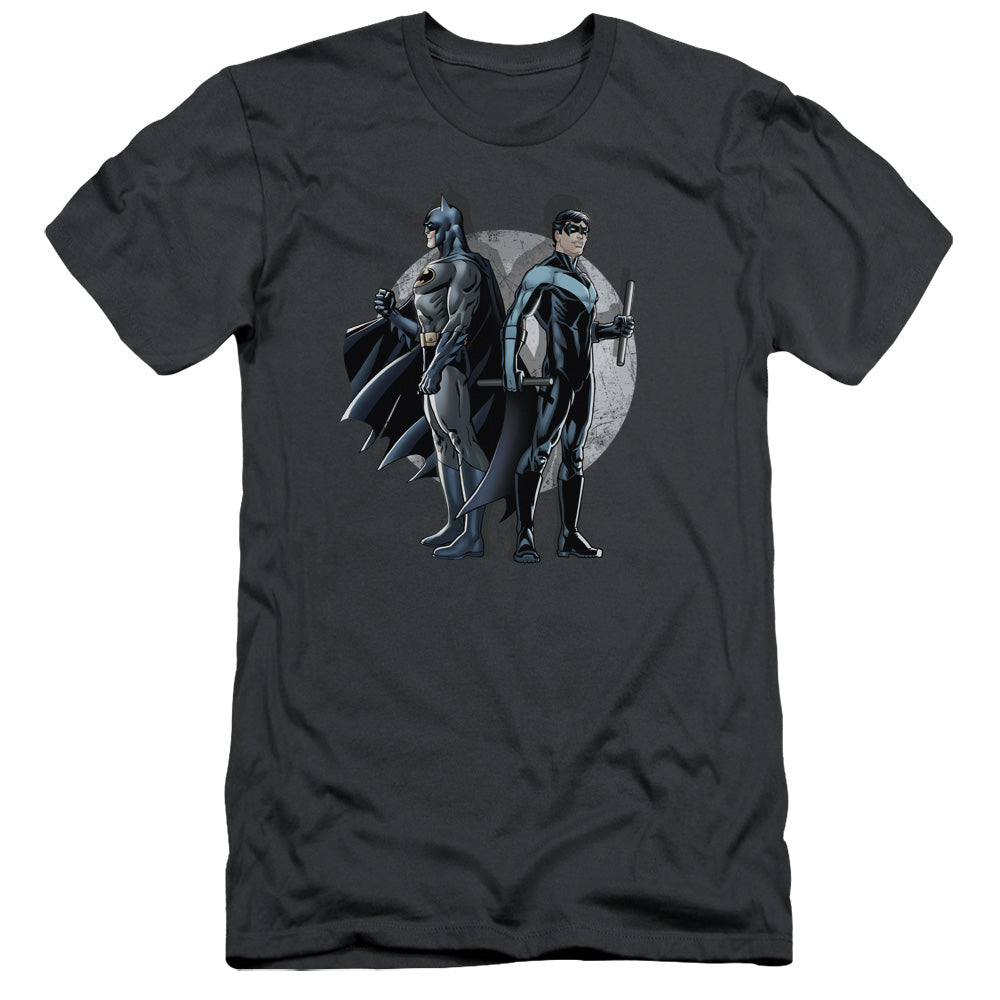 Batman - Spotlight - Short Sleeve Adult 30/1 - Charcoal T-shirt