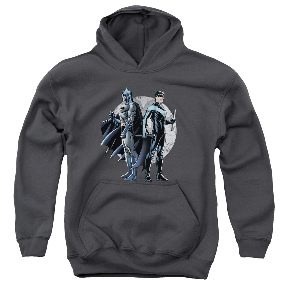 Batman Spotlight-youth Pull-over Hoodie - Charcoal