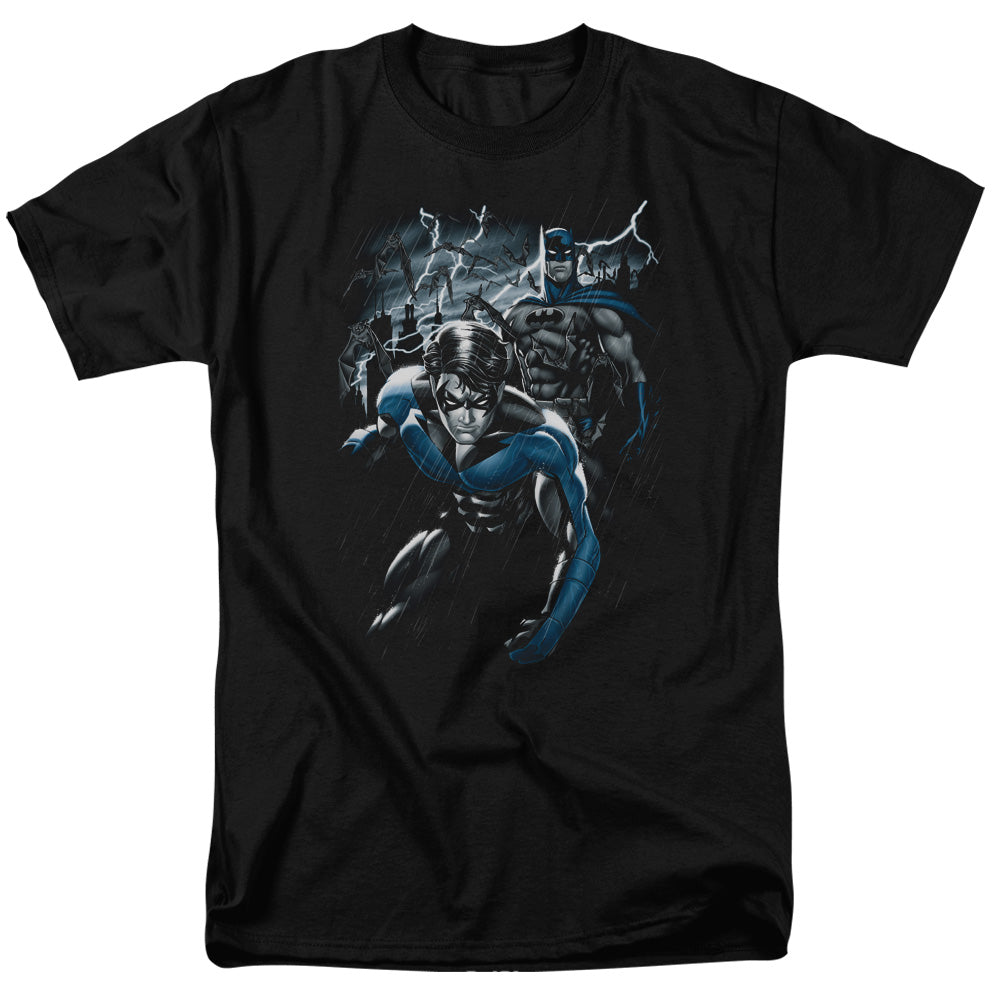 Batman - Dynamic Duo - Short Sleeve Adult 18/1 - Black T-shirt