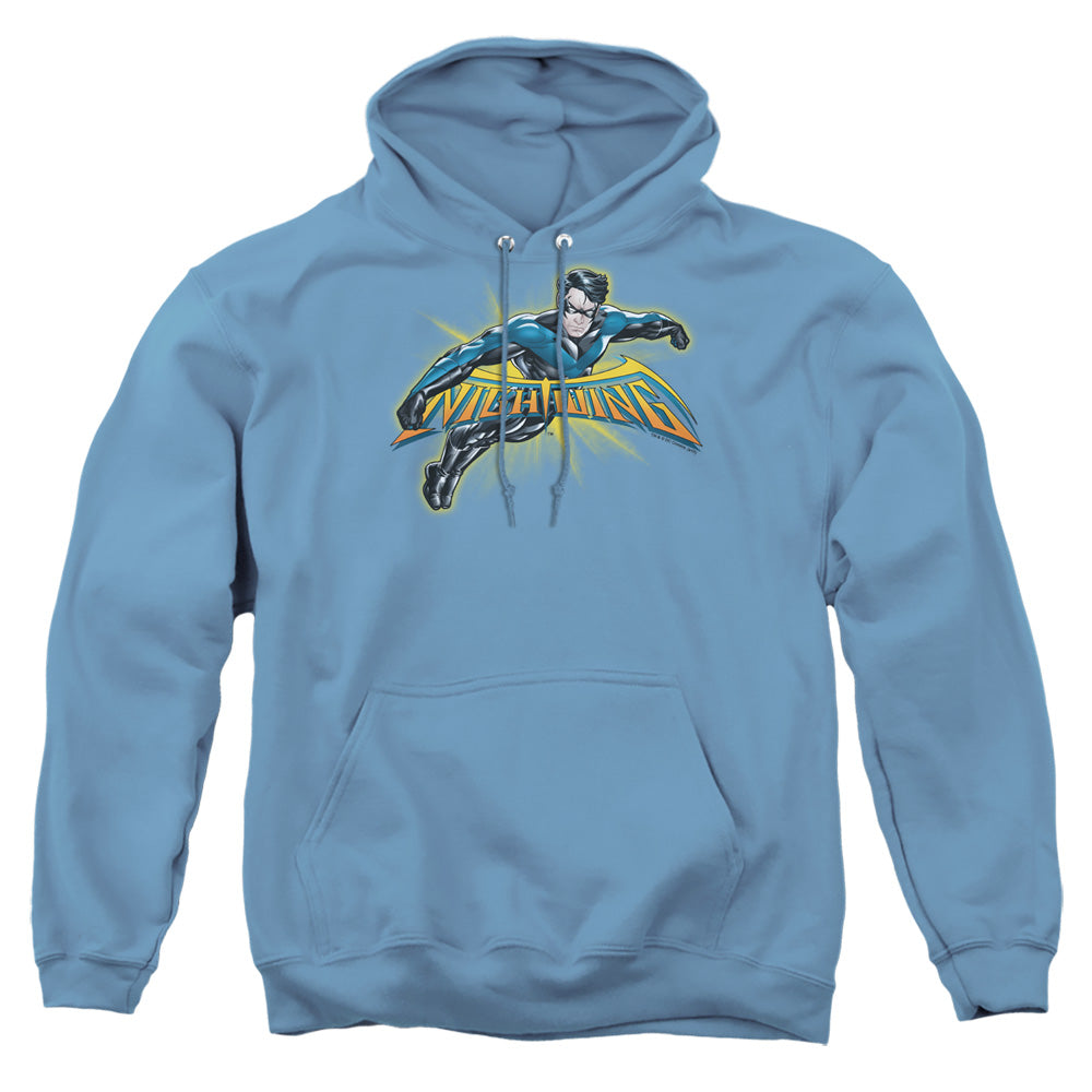 Batman - Nightwing Burst - Adult Pull-over Hoodie - Carolina Blue