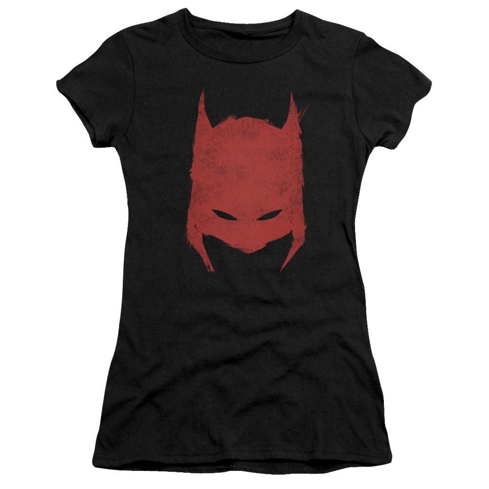 Batman - Hacked & Scratched - Short Sleeve Junior Sheer - Black T-shirt