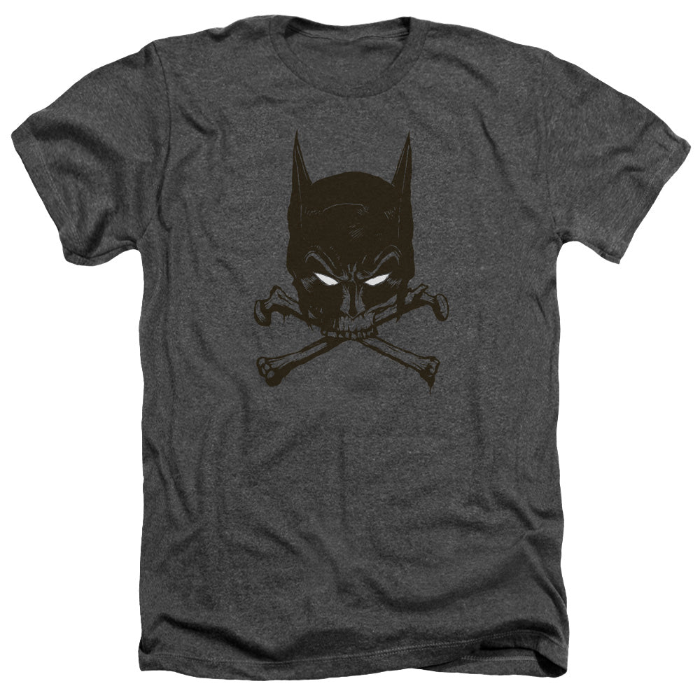 Batman - Bat And Bones - Adult Heather - Charcoal