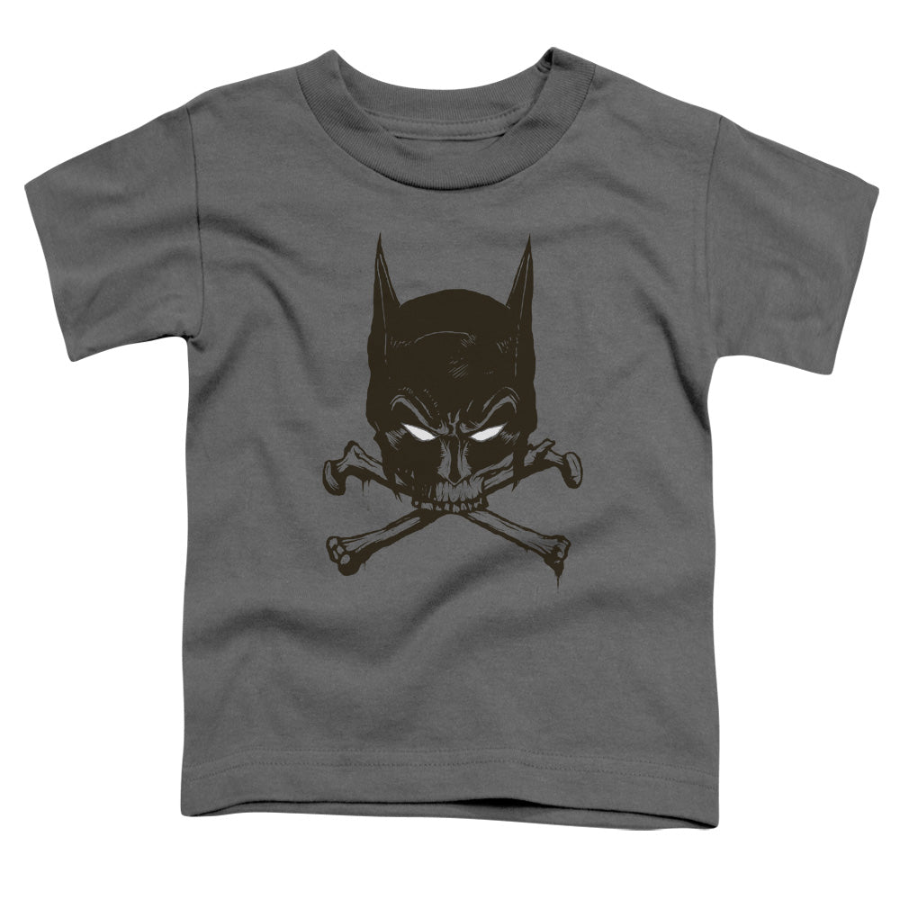 Batman - Bat And Bones - Short Sleeve Toddler Tee - Charcoal T-shirt