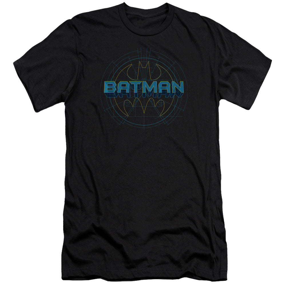 Batman - Bat Tech Logo-premuim Canvas Adult Slim Fit 30/1 - Black
