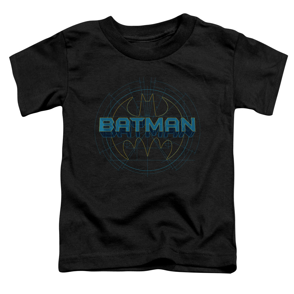 Batman - Bat Tech Logo - Short Sleeve Toddler Tee - Black T-shirt