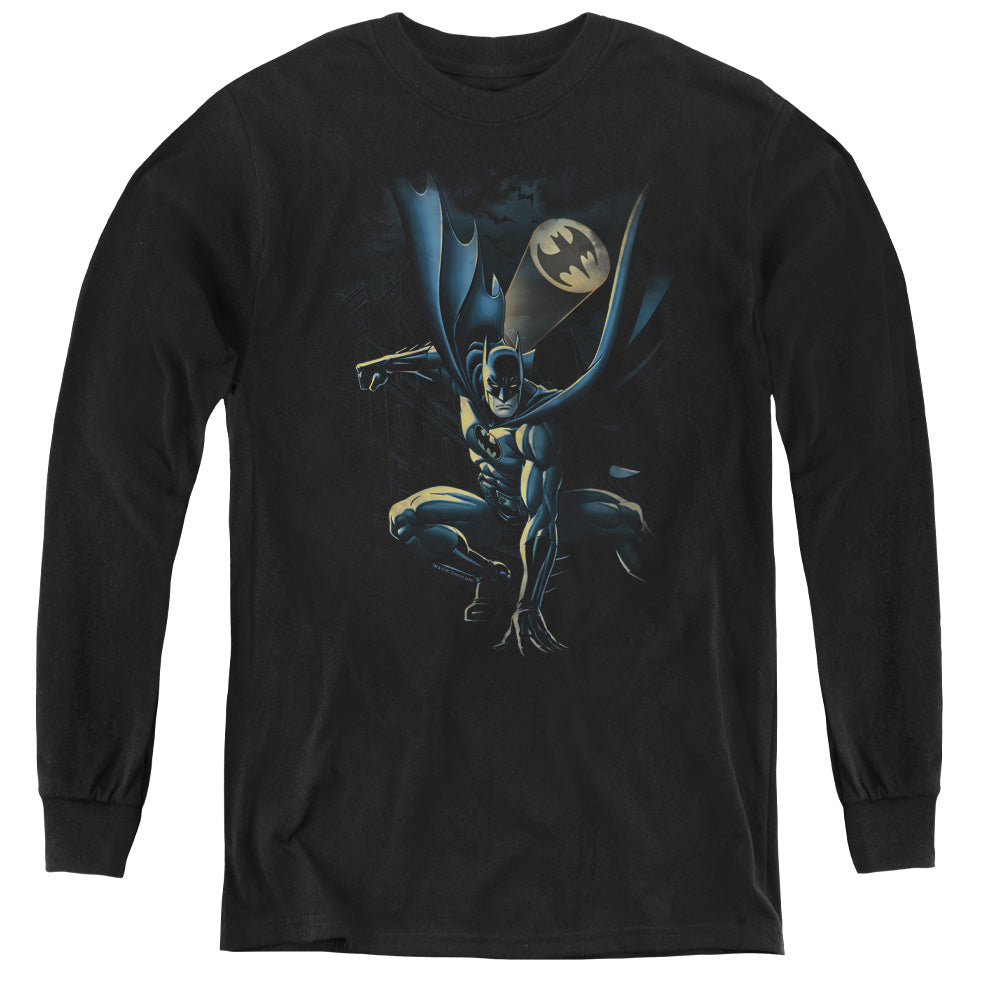 Batman - Calling All Bats - Youth Long Sleeve Tee - Black