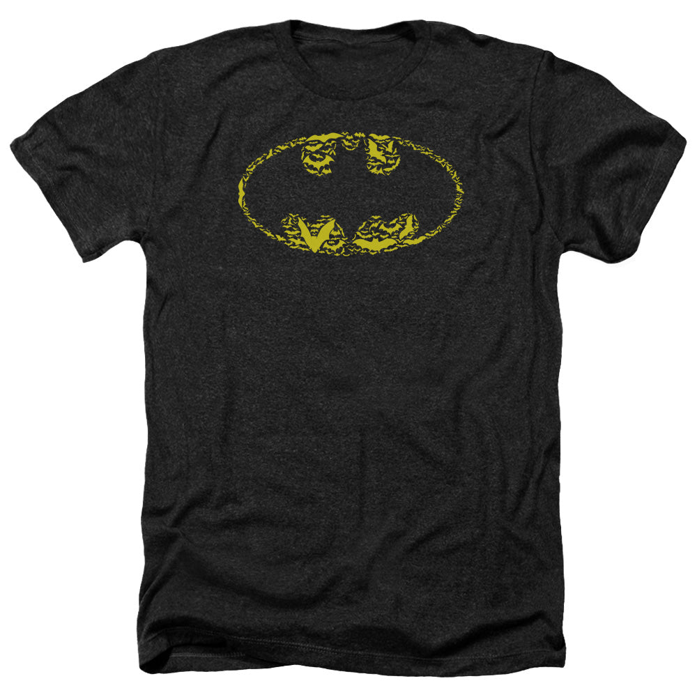 Batman - Bats On Bats - Adult Heather-black