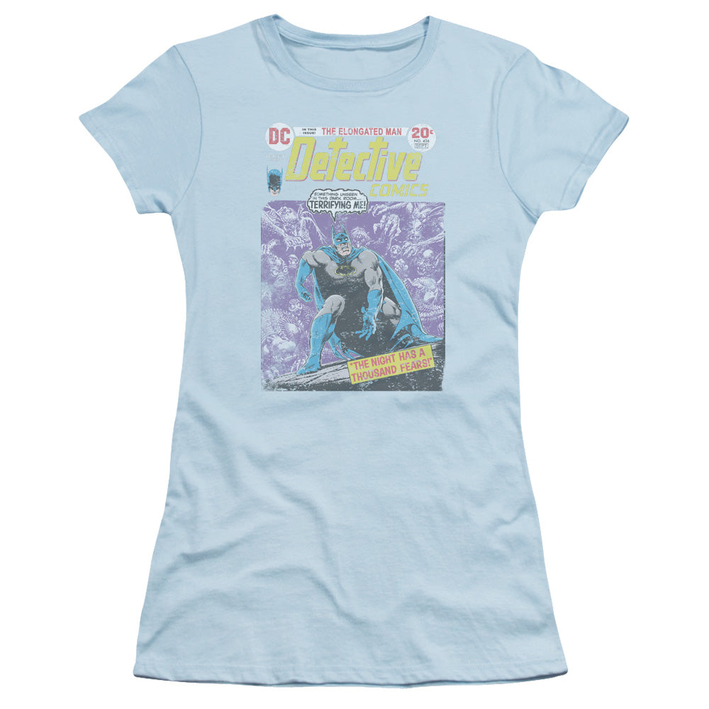 Batman - A Thousand Fears - Short Sleeve Junior Sheer - Light Blue T-shirt