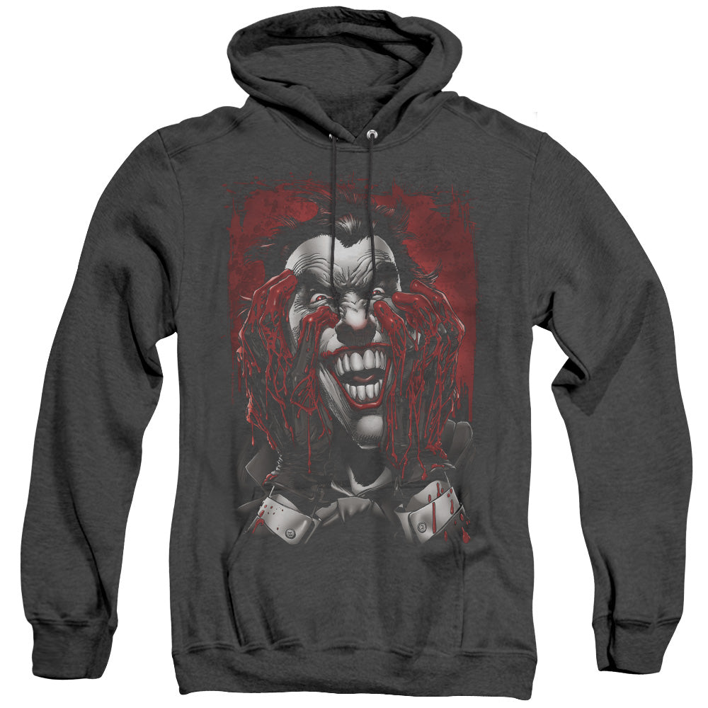 Batman - Blood In Hands - Adult Heather Hoodie - Black
